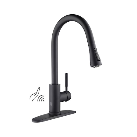 Kibi Single Handle Pull Down Kitchen Faucet With Touch Sensor F102MB-S